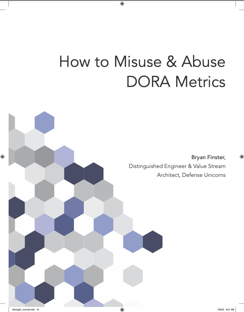 First page of How to Misuse & Abuse DORA Metrics whitepaper